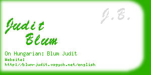 judit blum business card